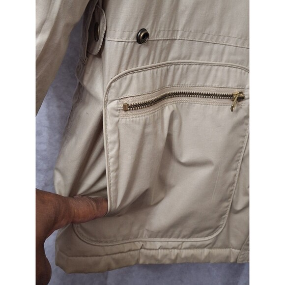 Vintage Lakeland Chore Jacket Barn Coat Womens Sz 40 Large Nylon Corduroy Collar - Picture 10 of 16